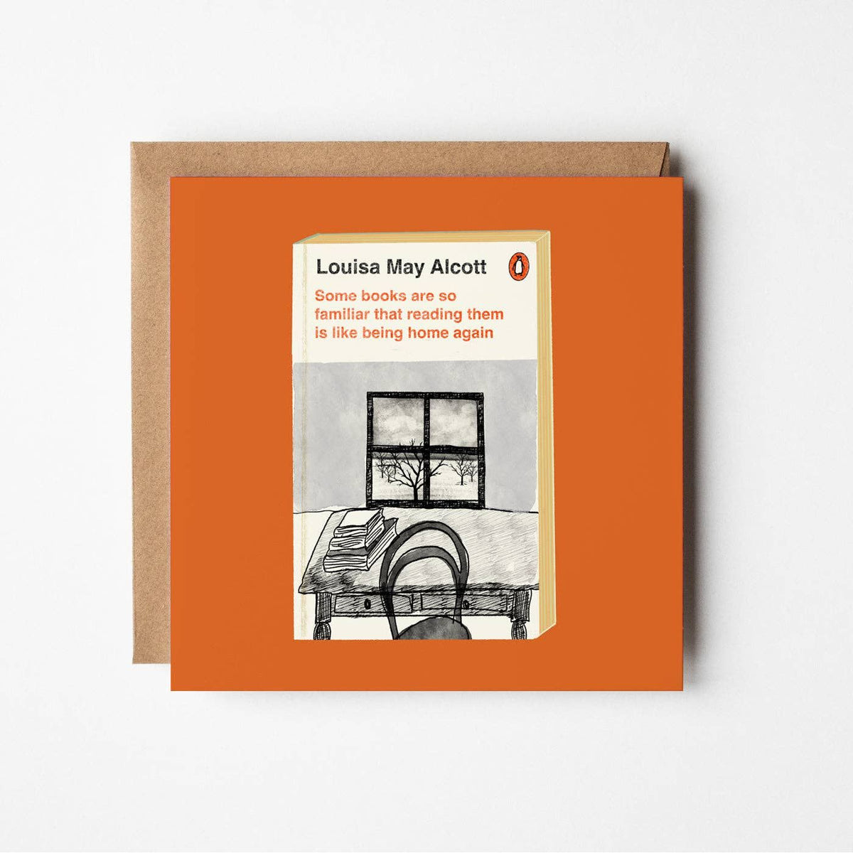 Home Again - blank greetings card BookGeek