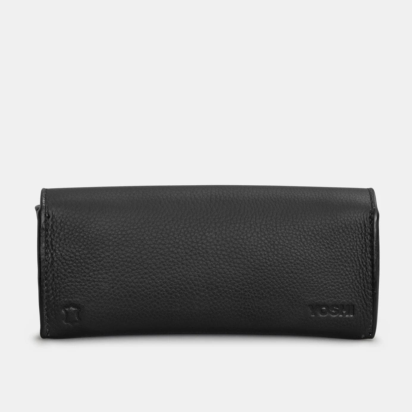 Horror Bookworm Black Leather Glasses Case BookGeek