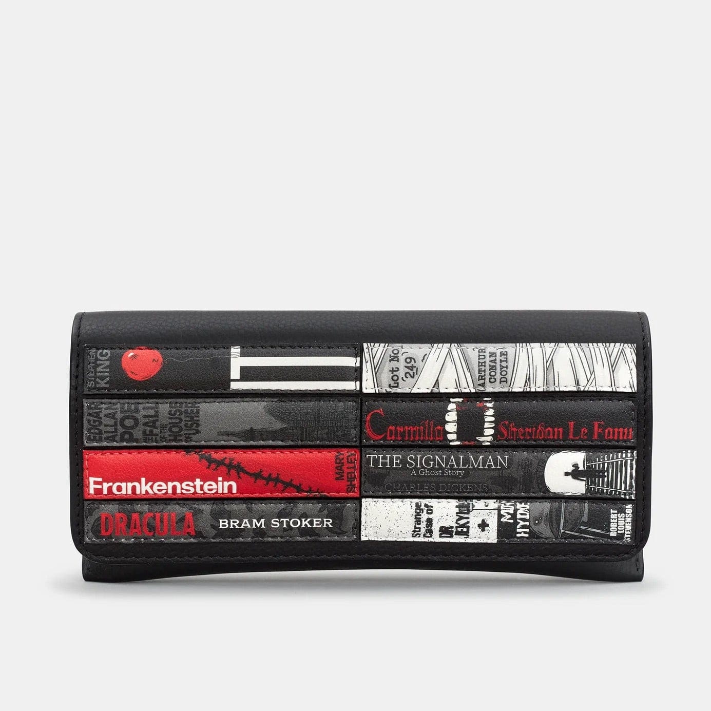 Horror Bookworm Black Leather Glasses Case BookGeek