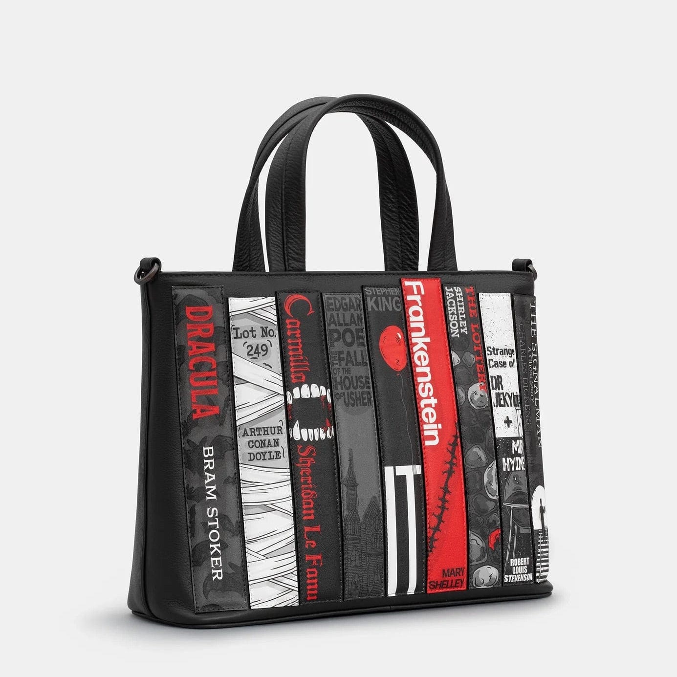 Horror Bookworm Black Leather Multiway Grab Bag BookGeek