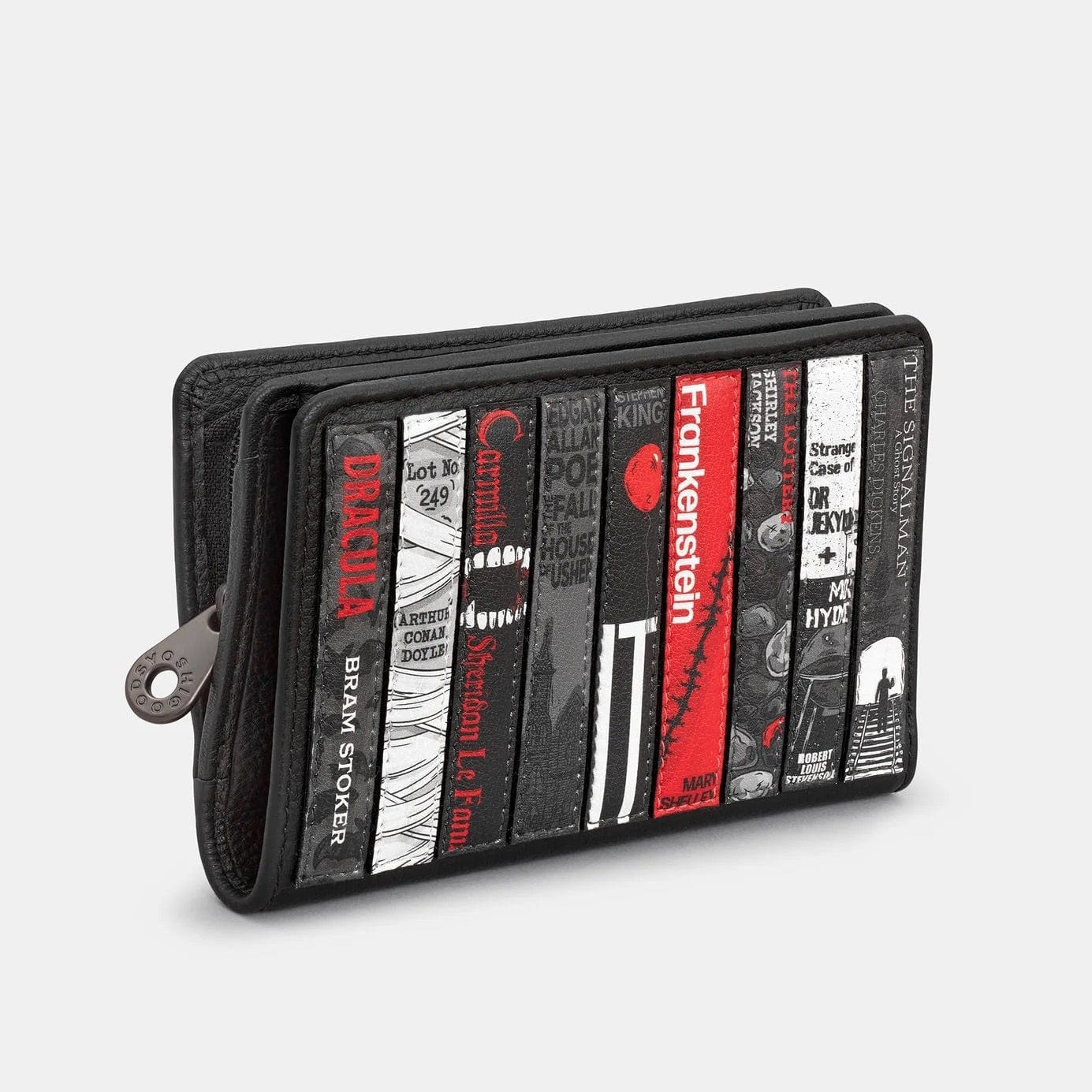 Horror Bookworm Black Leather Purse BookGeek