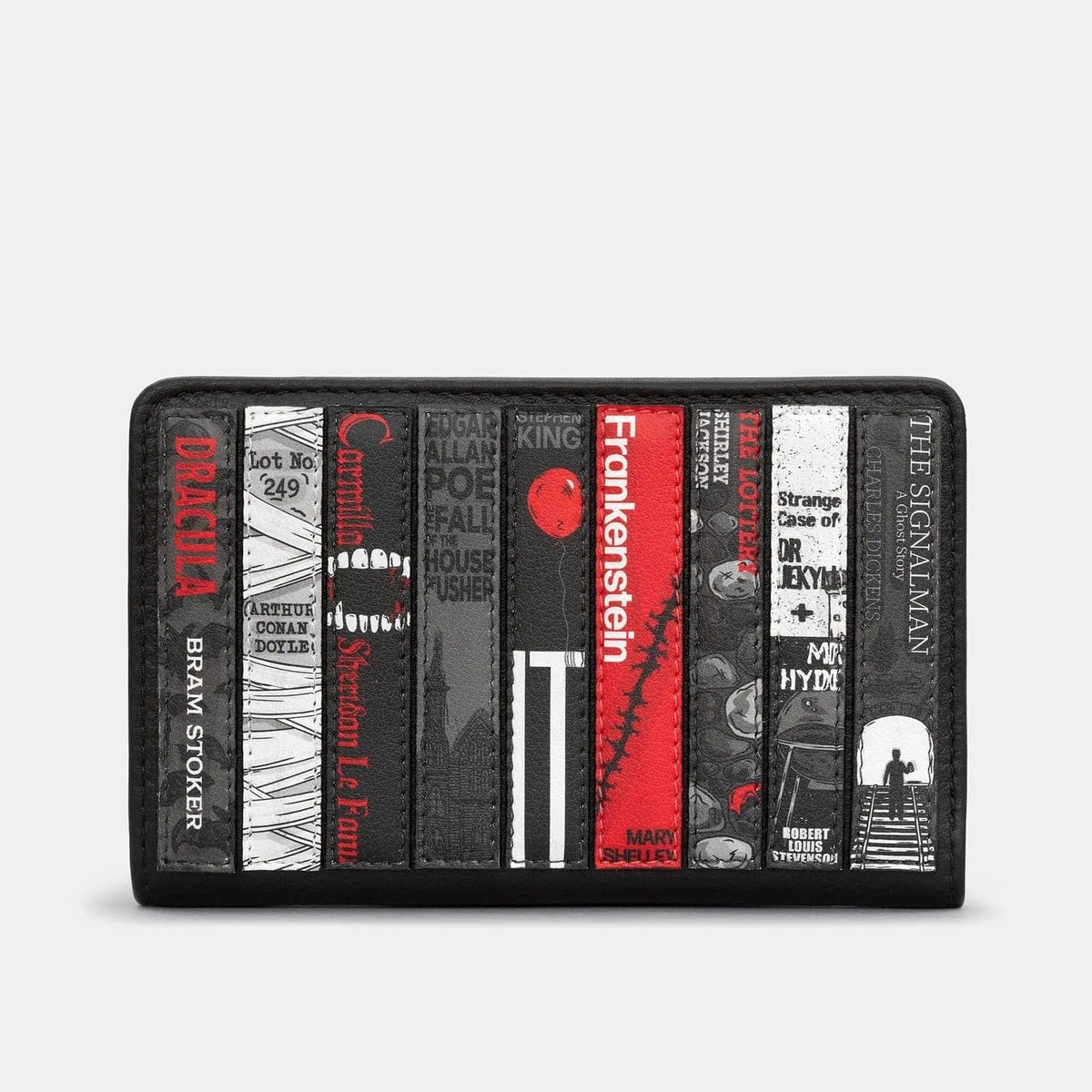 Horror Bookworm Black Leather Purse BookGeek