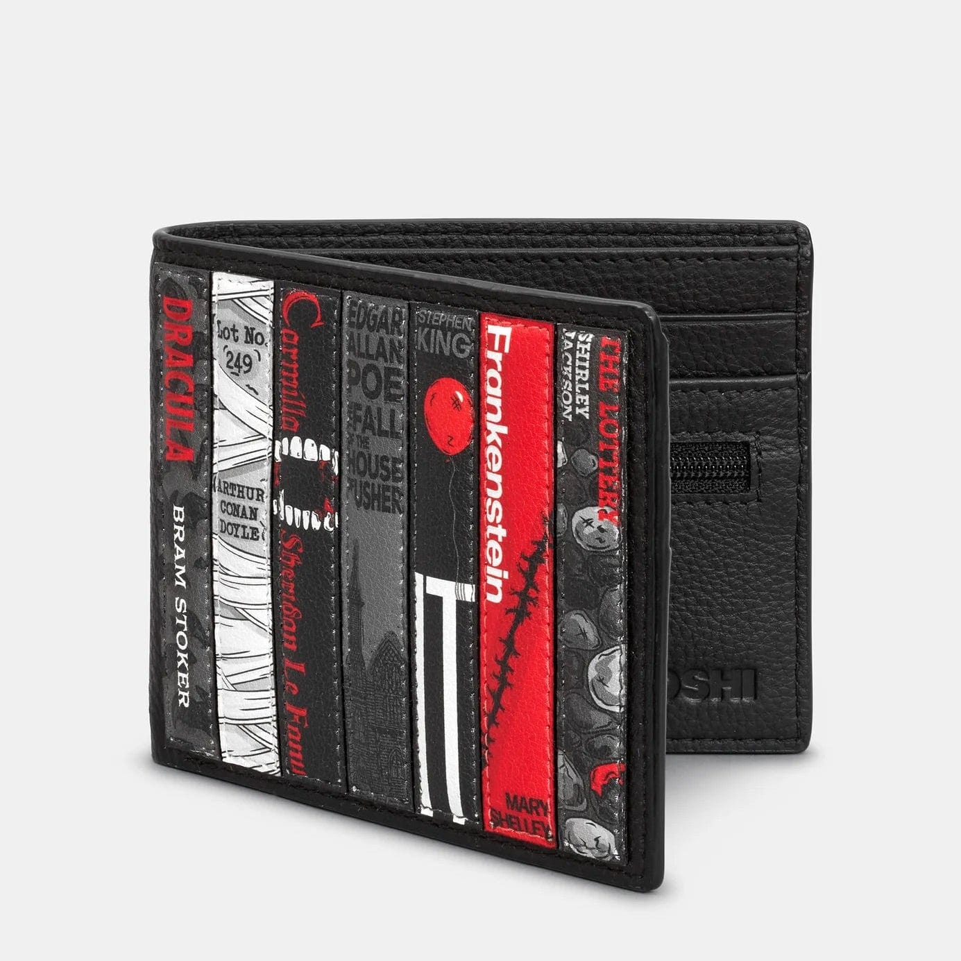 Horror Bookworm Black Leather Wallet BookGeek