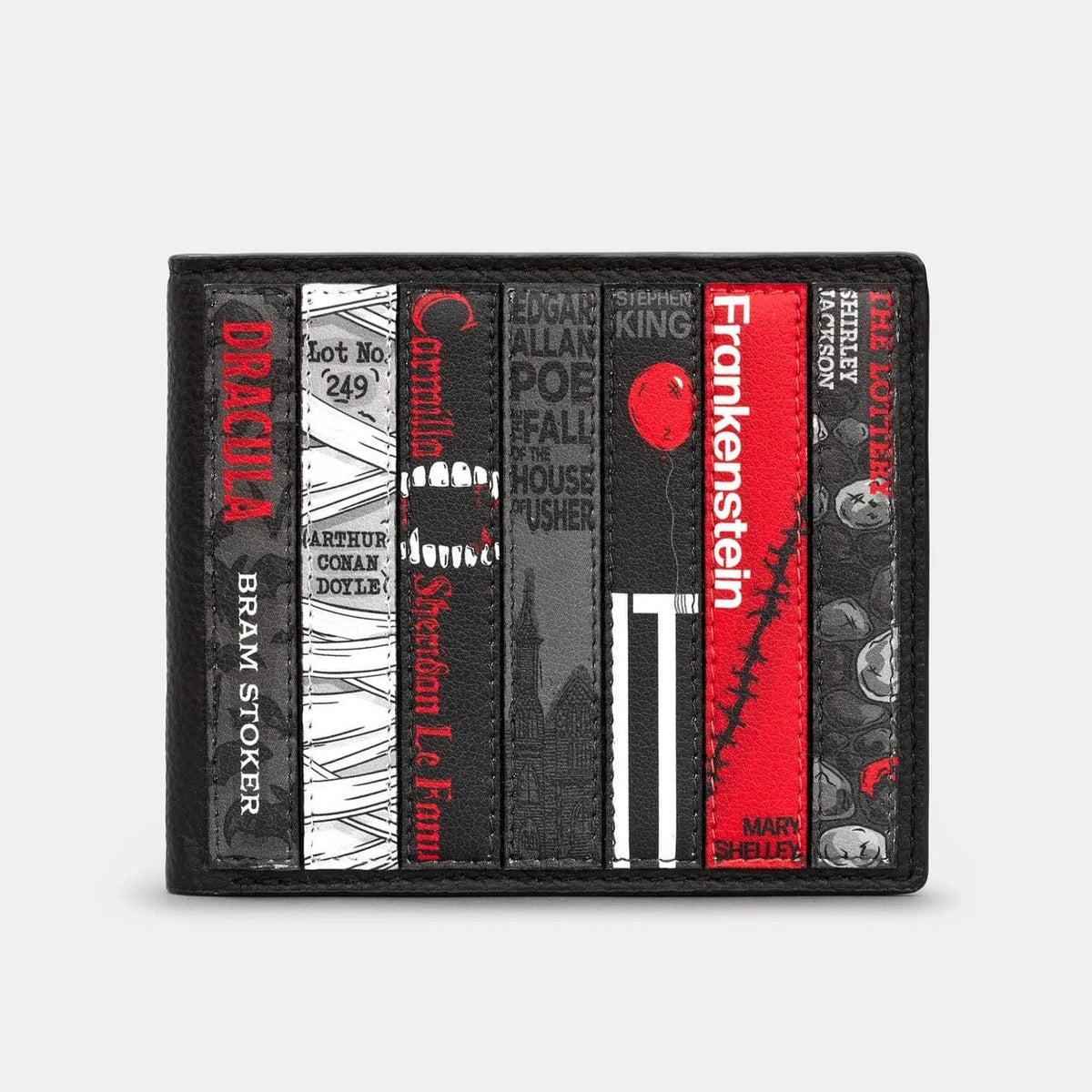 Horror Bookworm Black Leather Wallet BookGeek