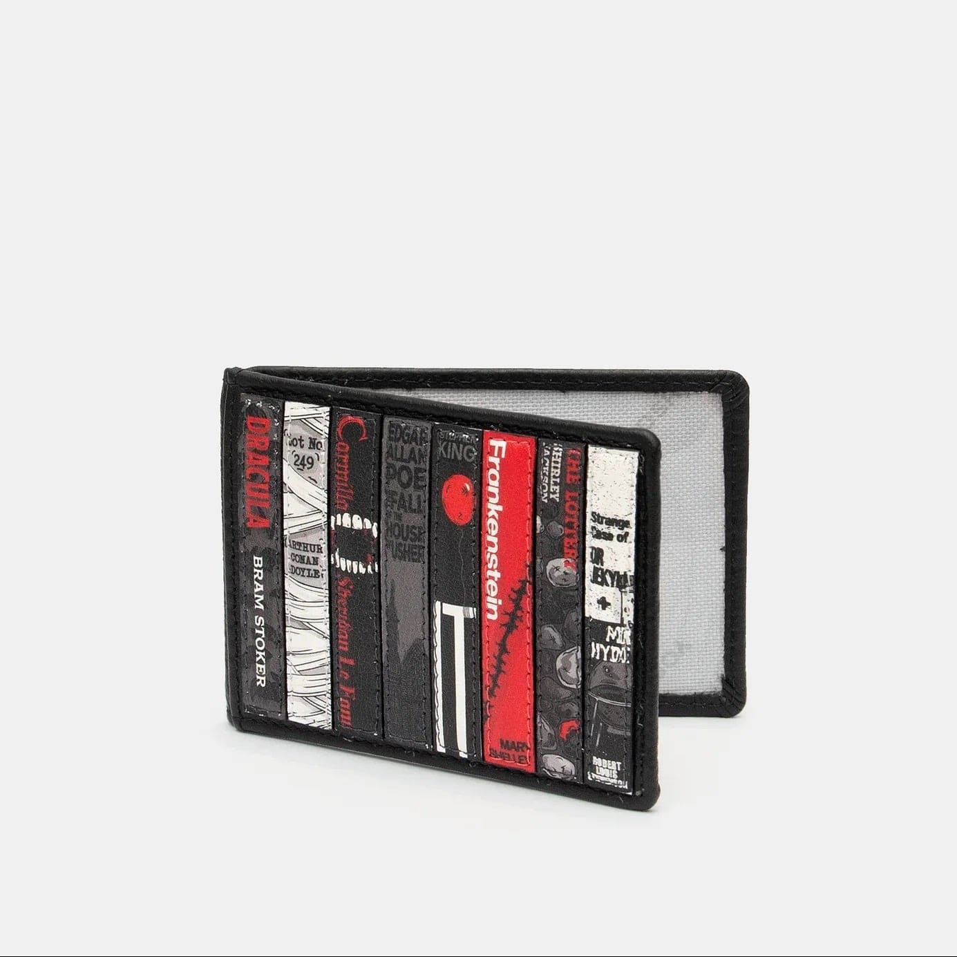 Horror Bookworm Leather Travel Pass Holder BookGeek