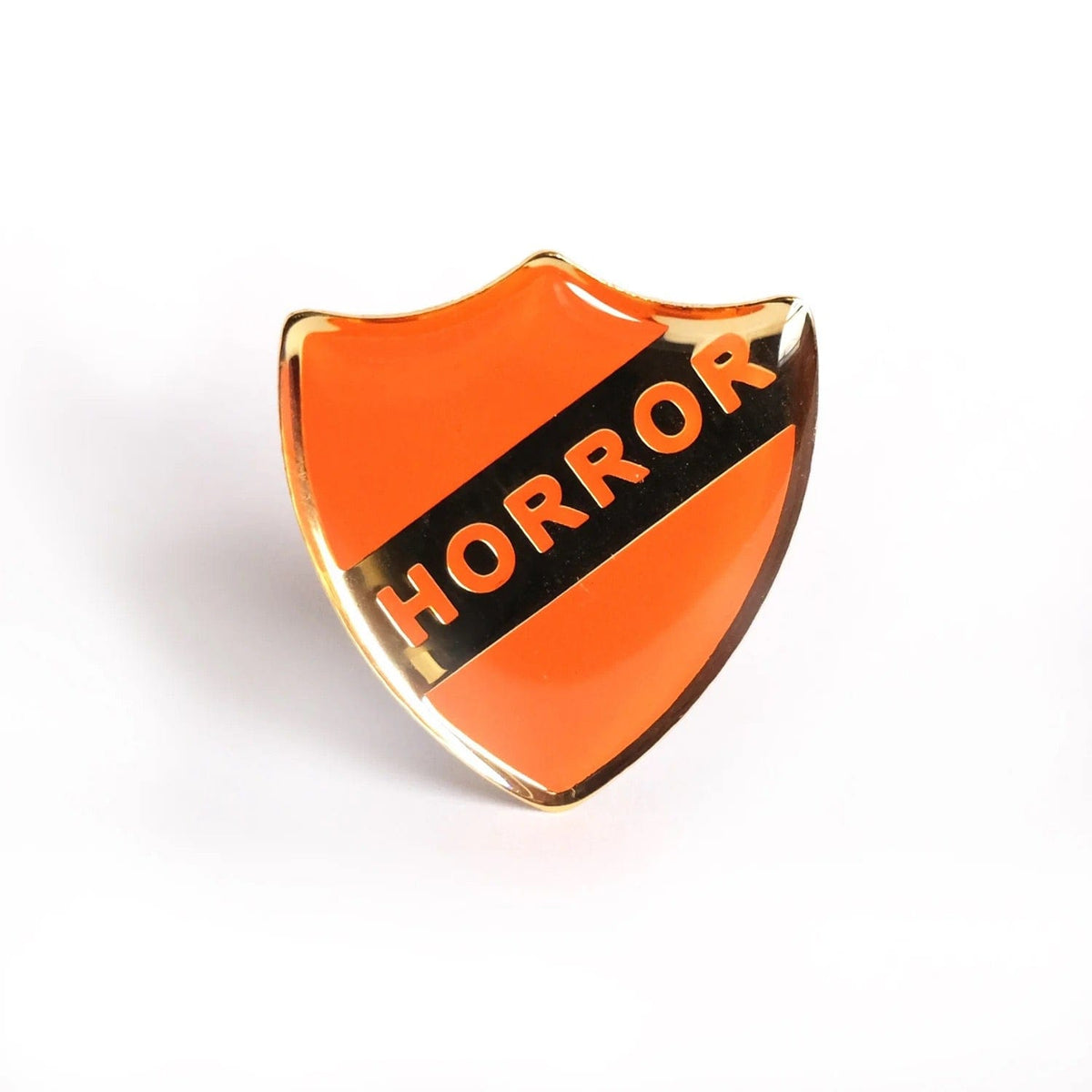 Horror Enamel Title Badge BookGeek
