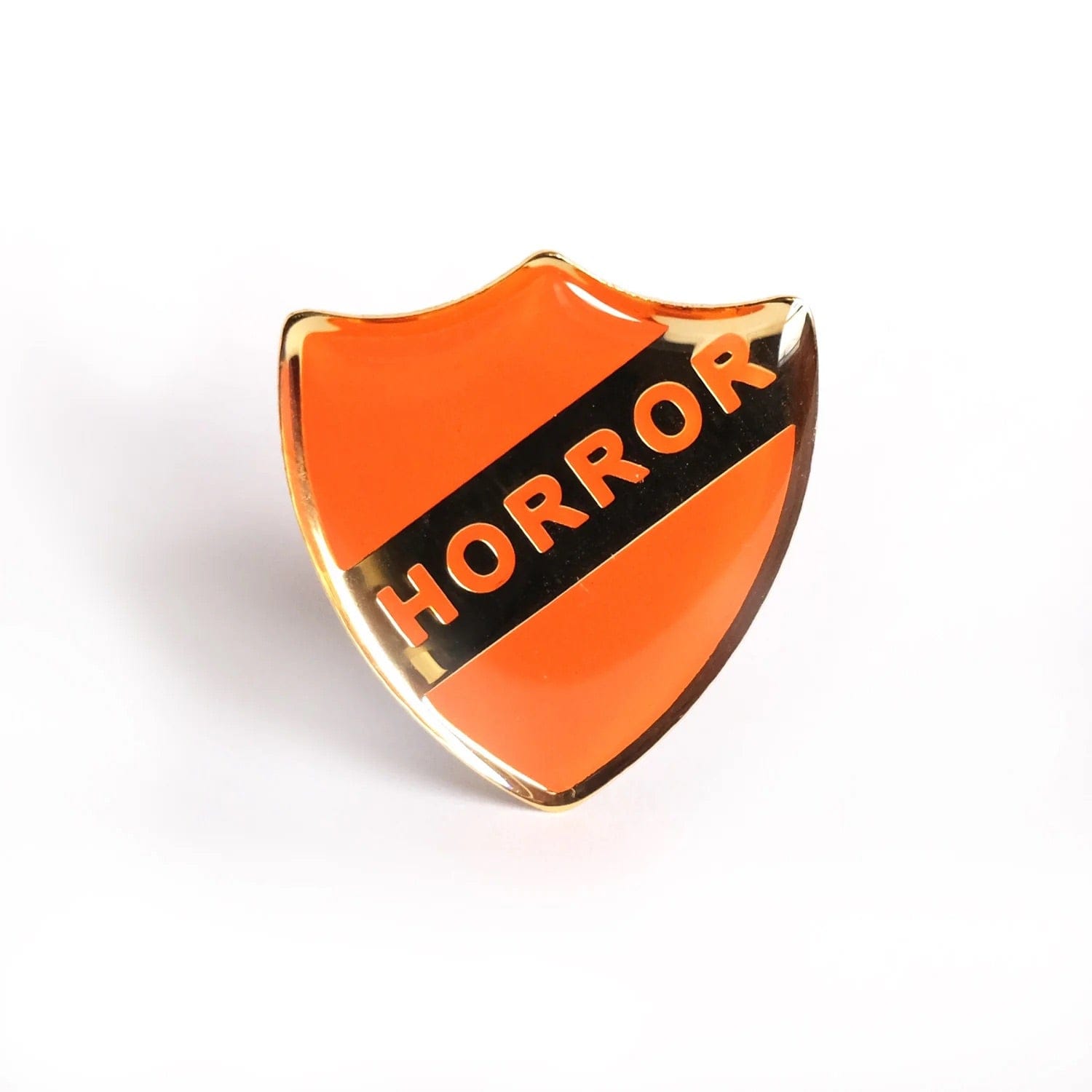Horror Enamel Title Badge BookGeek