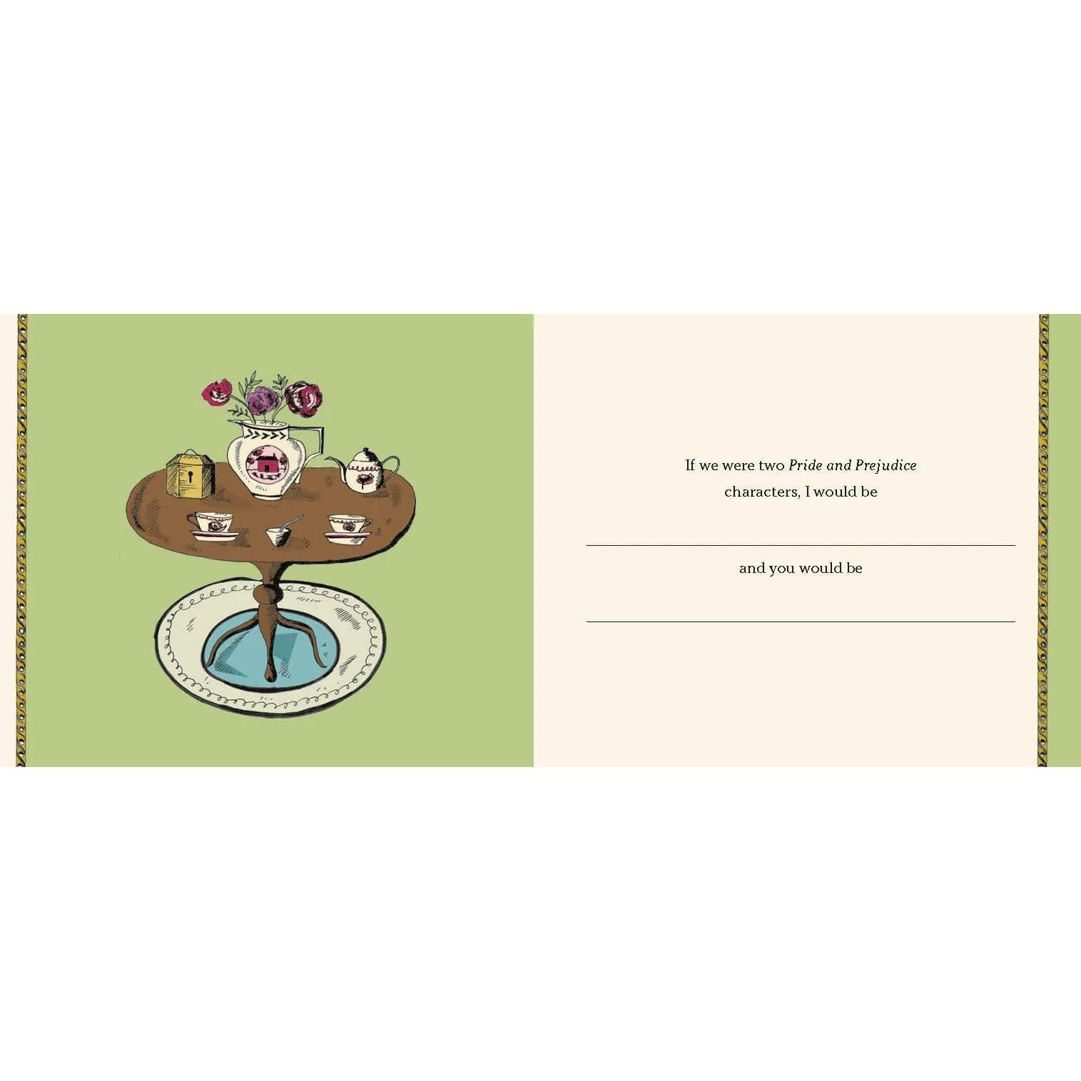 How Ardently I Admire & Love You: A Fill-in Book Inspired by Pride and Prejudice BookGeek