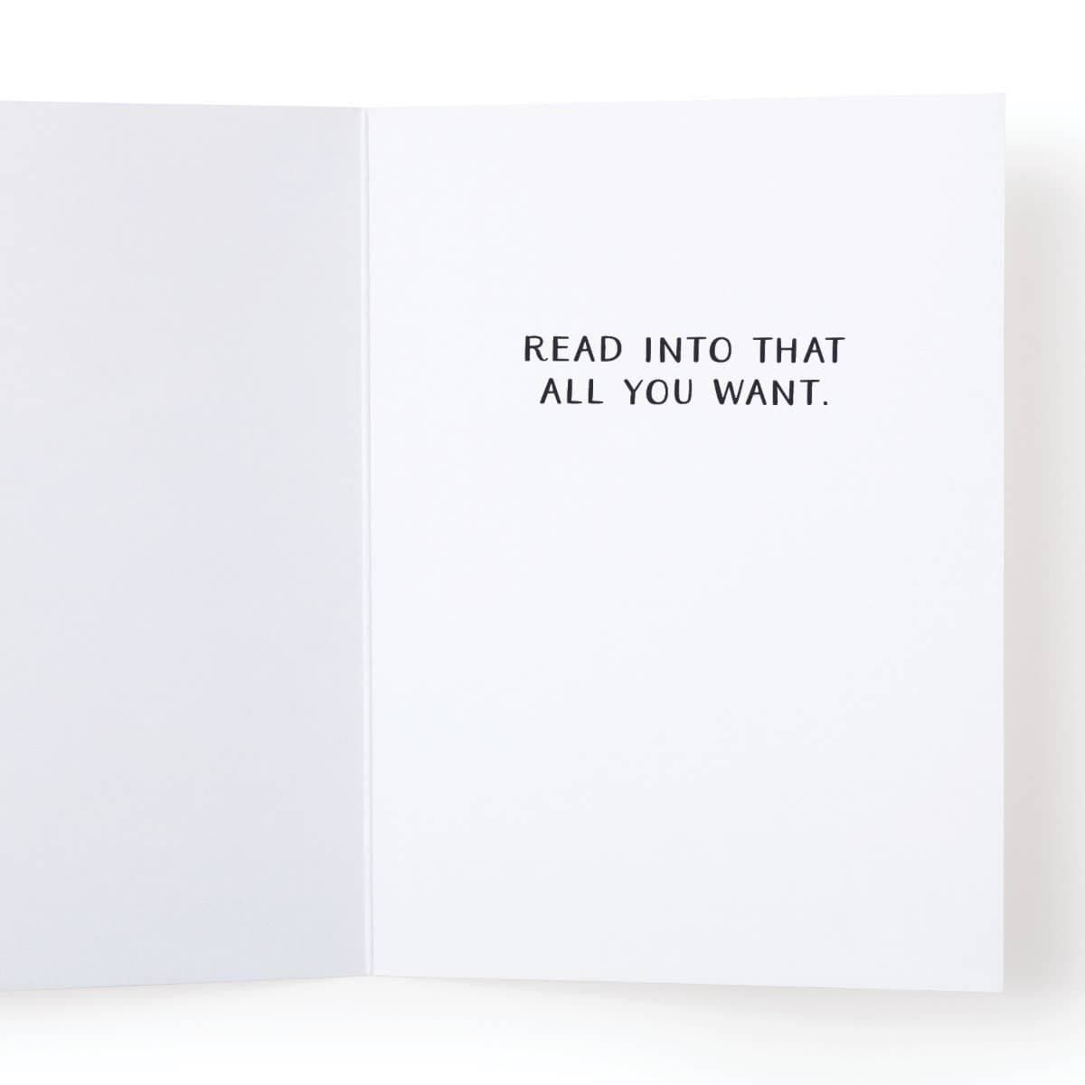 I Just Can't Stop Checking You Out! Greeting Card BookGeek