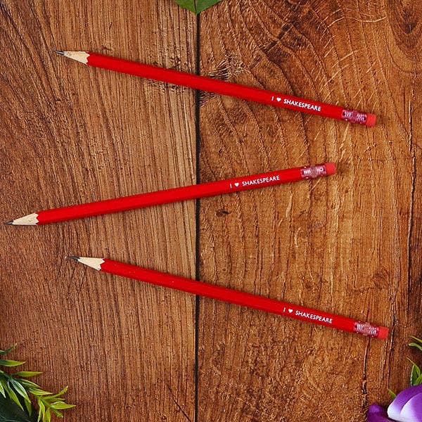 I Love Shakespeare Pencil BookGeek