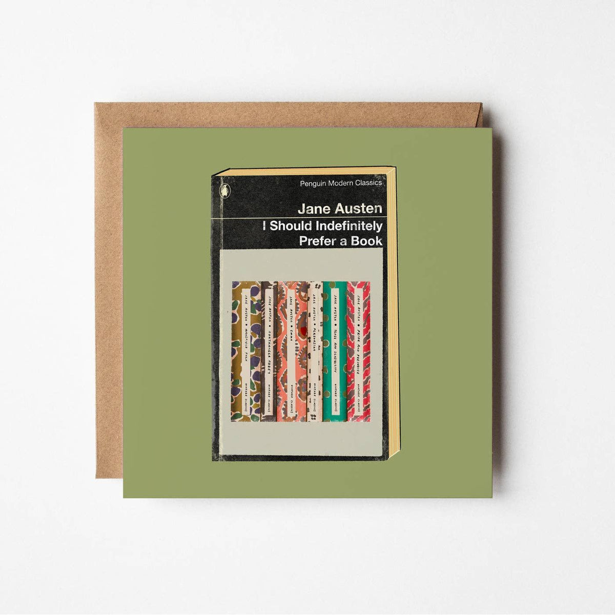 Indefinitely - blank greetings card BookGeek