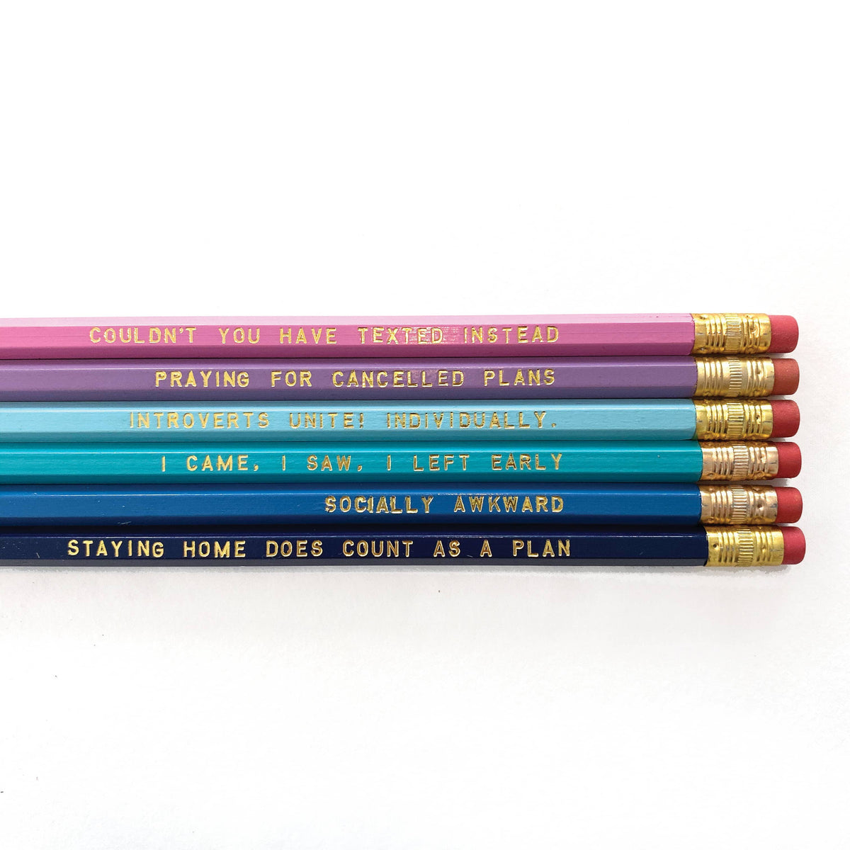 Introvert Pencil Pack | Pencils for Introverts BookGeek