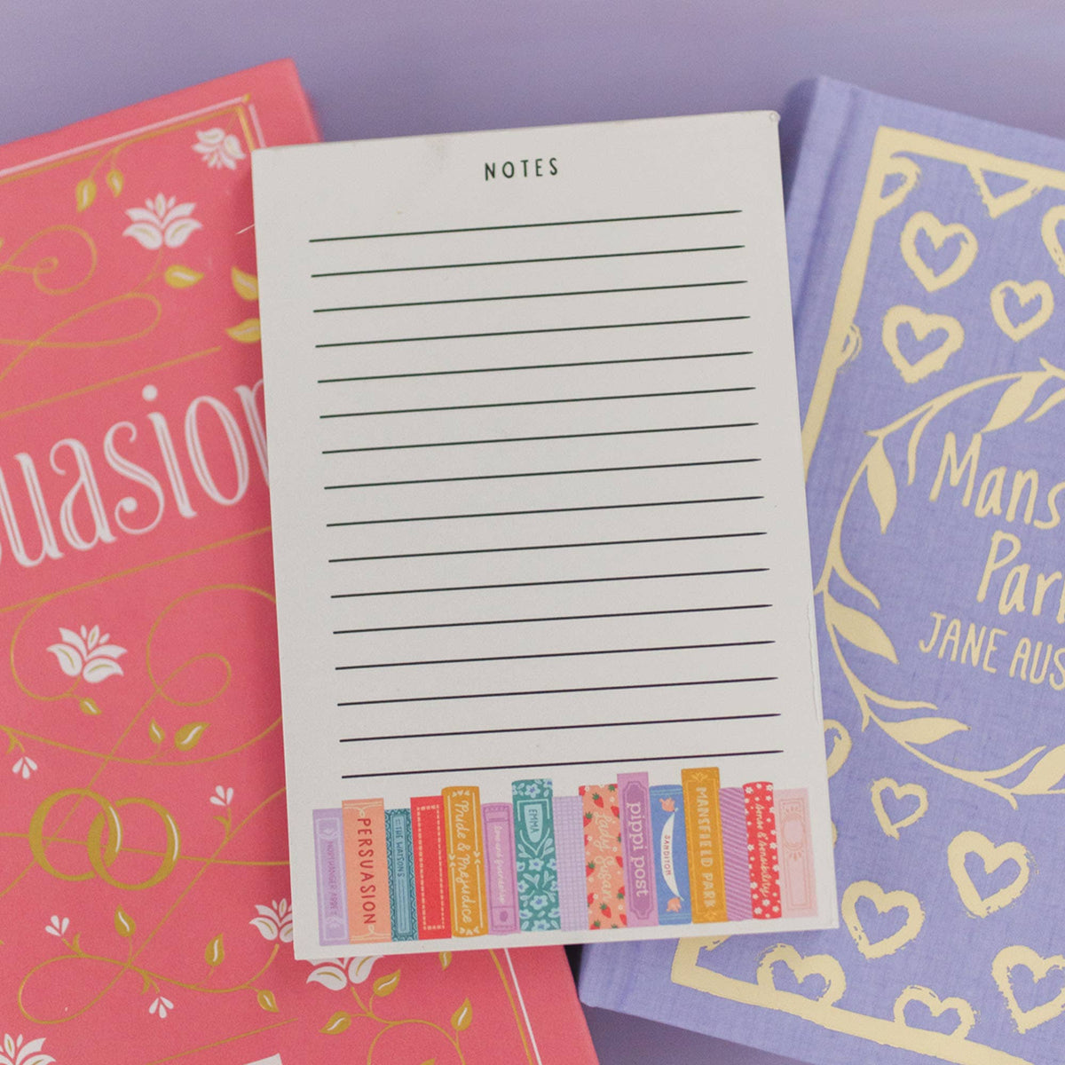 Jane Austen Books 4x6 Notepad BookGeek