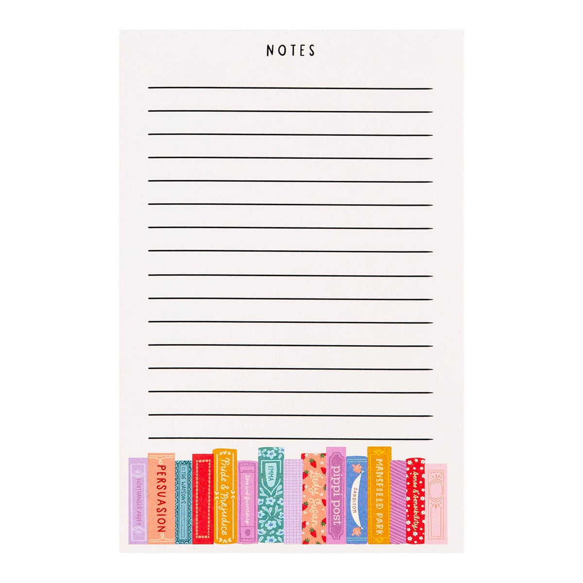 Jane Austen Books 4x6 Notepad BookGeek