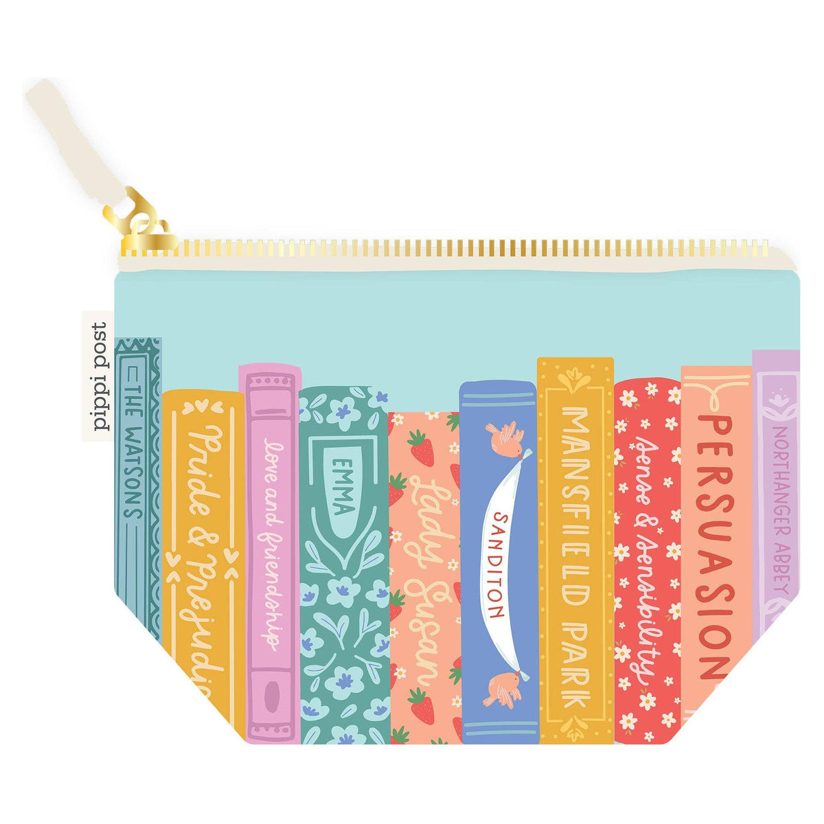 Jane Austen Books Canvas Pouch BookGeek