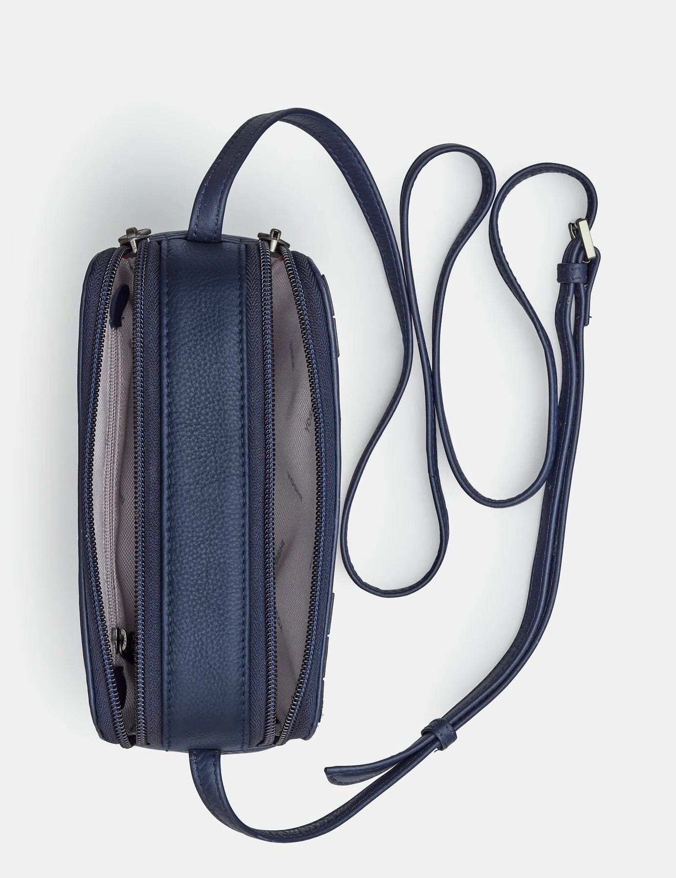 Jane Austen Bookworm Navy Leather Porter Cross Body Bag BookGeek