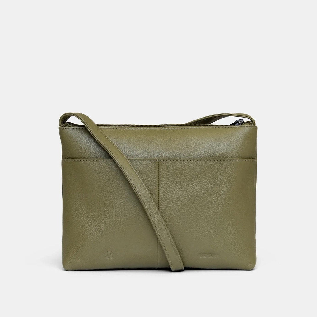 Jane Austen Bookworm Olive Leather Cross Body Bag BookGeek