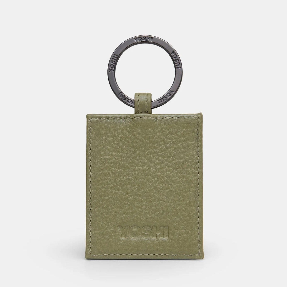 Jane Austen Bookworm Olive Leather Keyring BookGeek