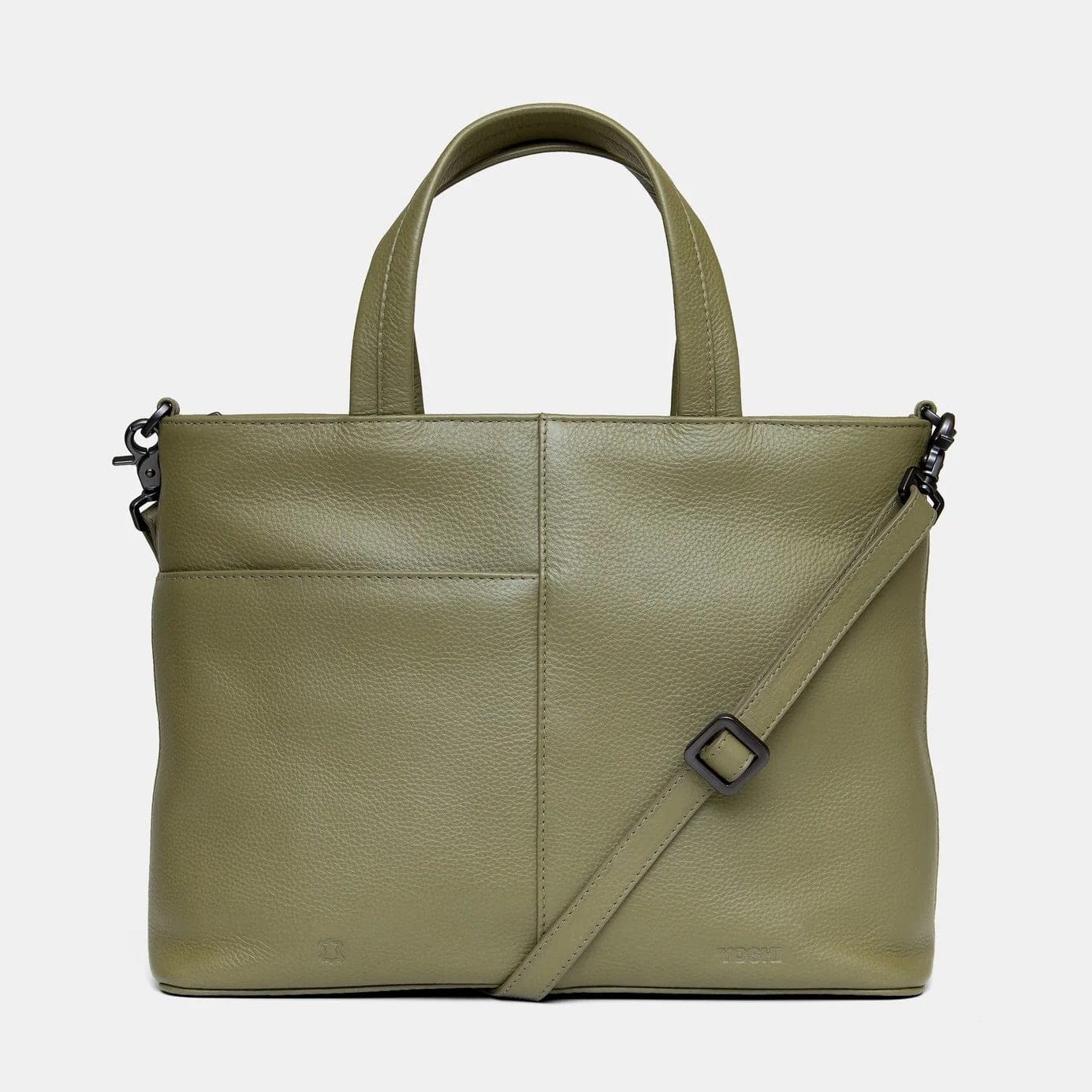 Jane Austen Bookworm Olive Leather Multiway Grab Bag BookGeek