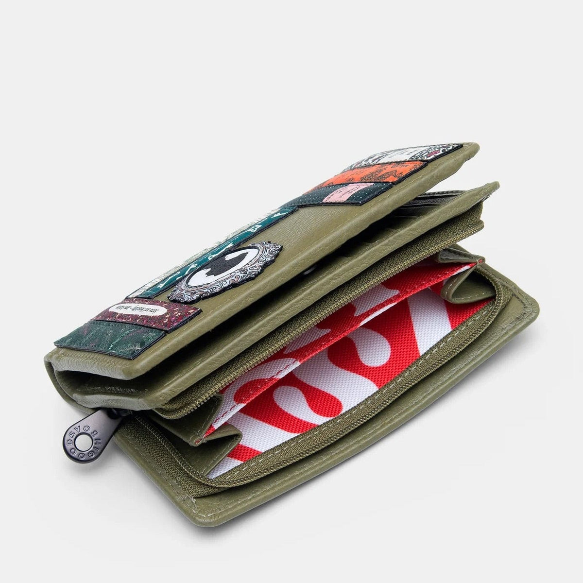 Jane Austen Bookworm Olive Leather Purse BookGeek