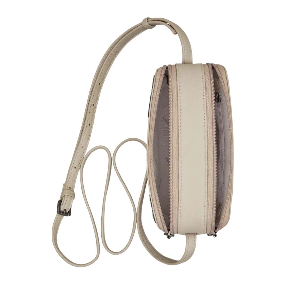 Jane Austen Bookworm Warm Grey Leather Porter Cross Body Bag BookGeek