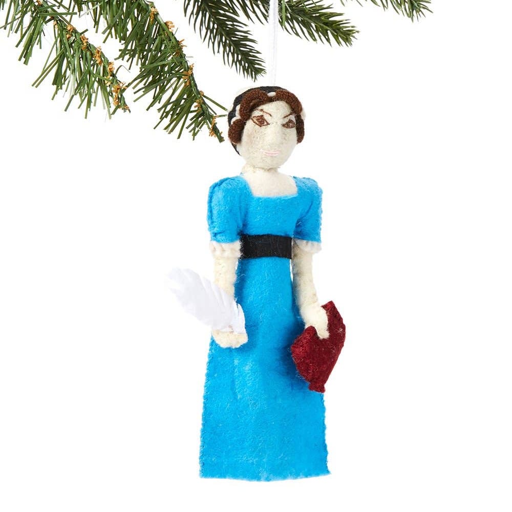 Jane Austen Felt Ornament BookGeek