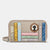 Jane Austen Grey Bookworm Zip Around Purse with Wrist Strap BookGeek