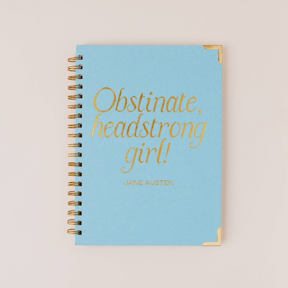 Jane Austen Literary Quote Book Lover Linen Spiral Notebook BookGeek