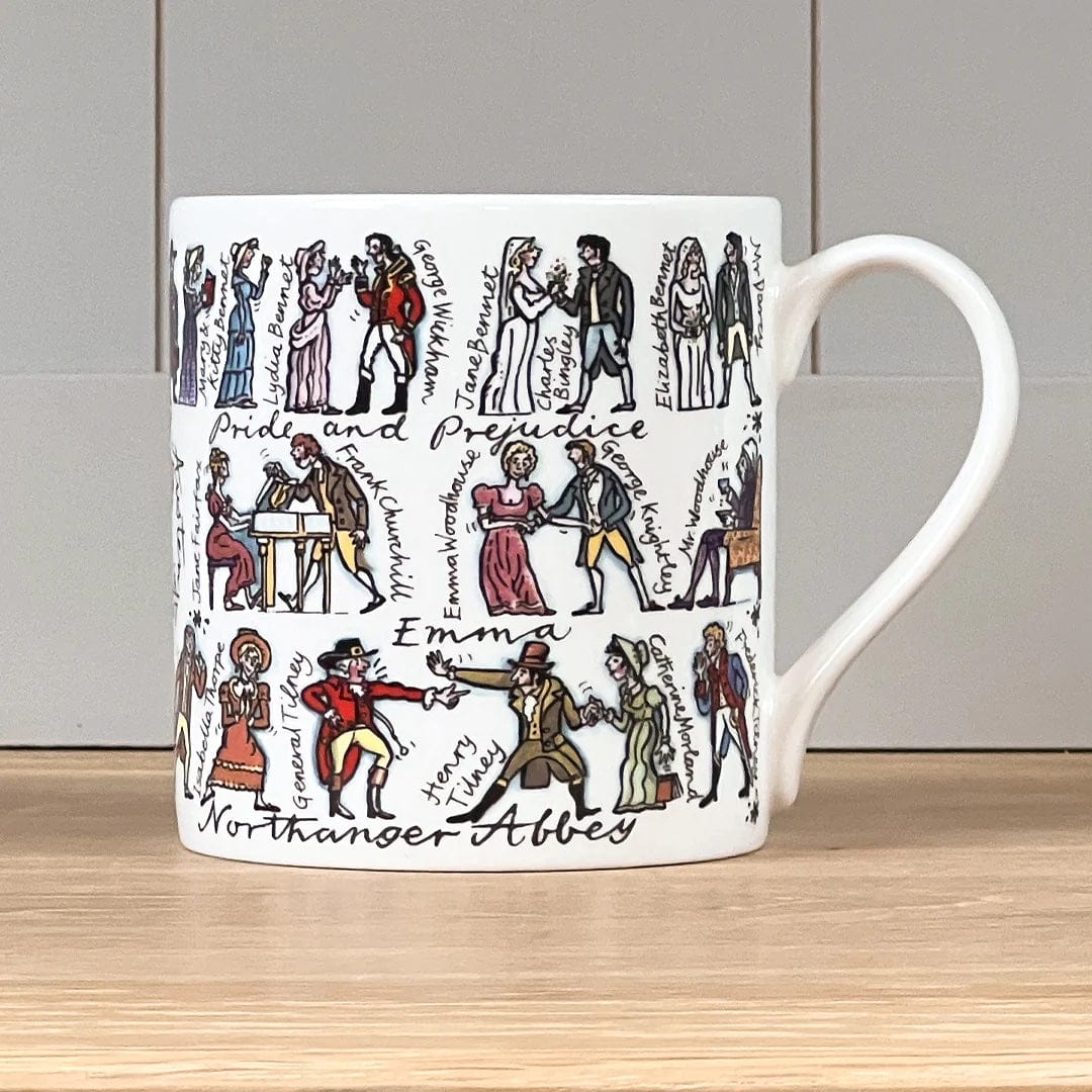 CafePress Jane Austen Books Mug - 11 Oz Ceramic Coffee Mug, Dishwasher & Microwave Safe - View #2