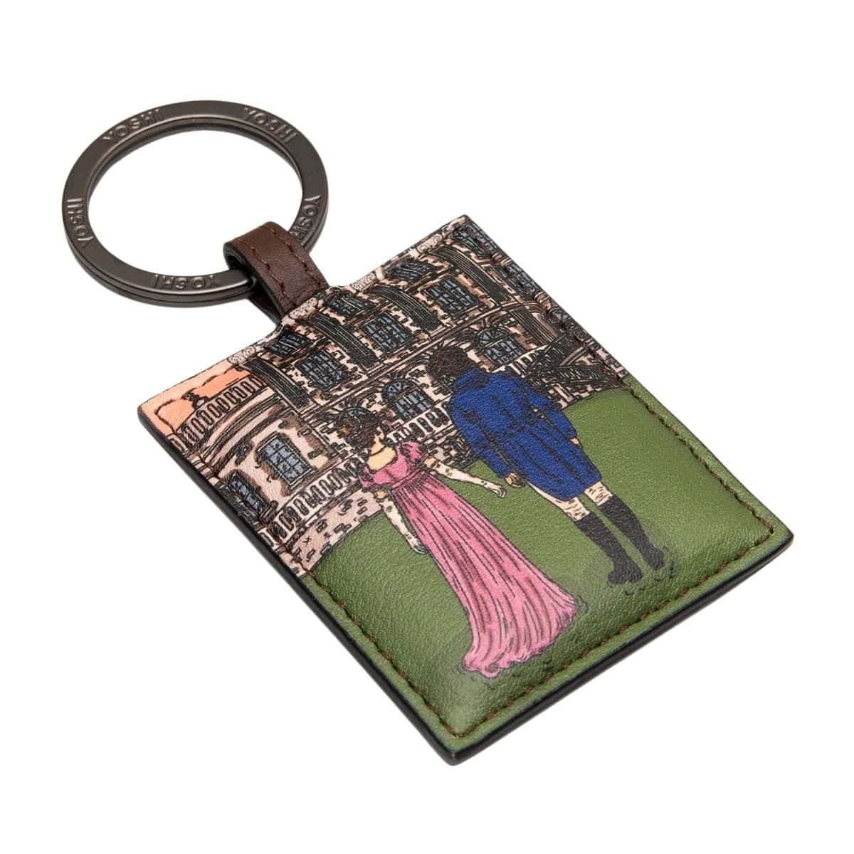 Jane Austen Pemberley Leather Keyring BookGeek