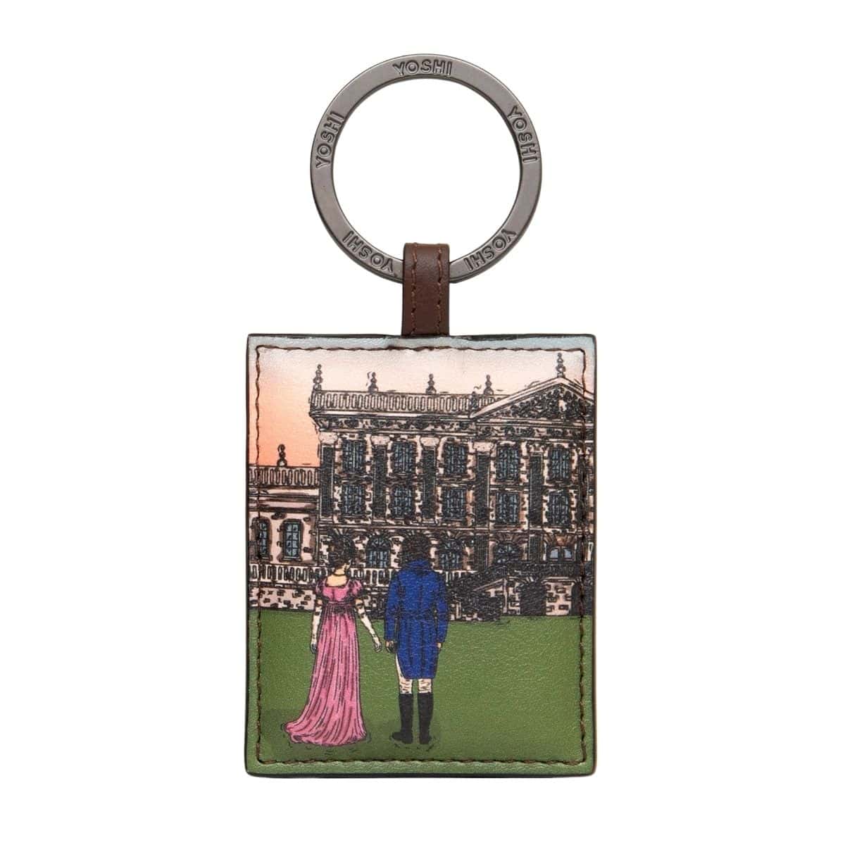 Jane Austen Pemberley Leather Keyring BookGeek