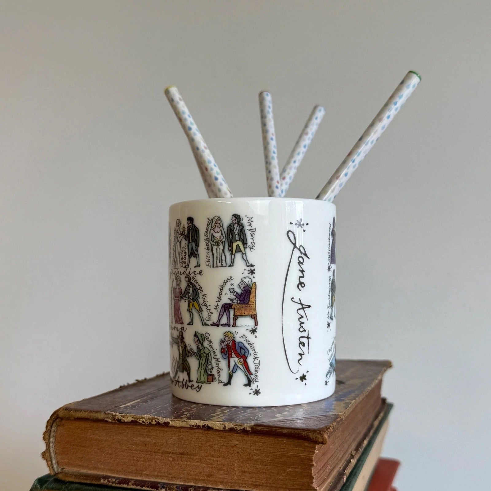Jane Austen Pen Pot BookGeek