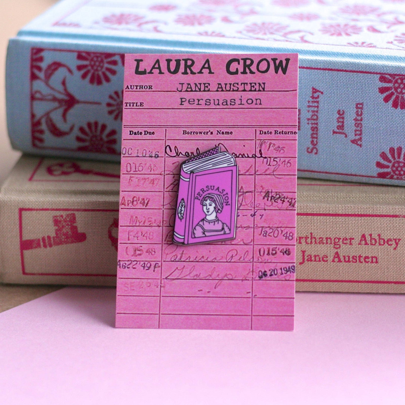 Jane Austen Persuasion Enamel Pin BookGeek