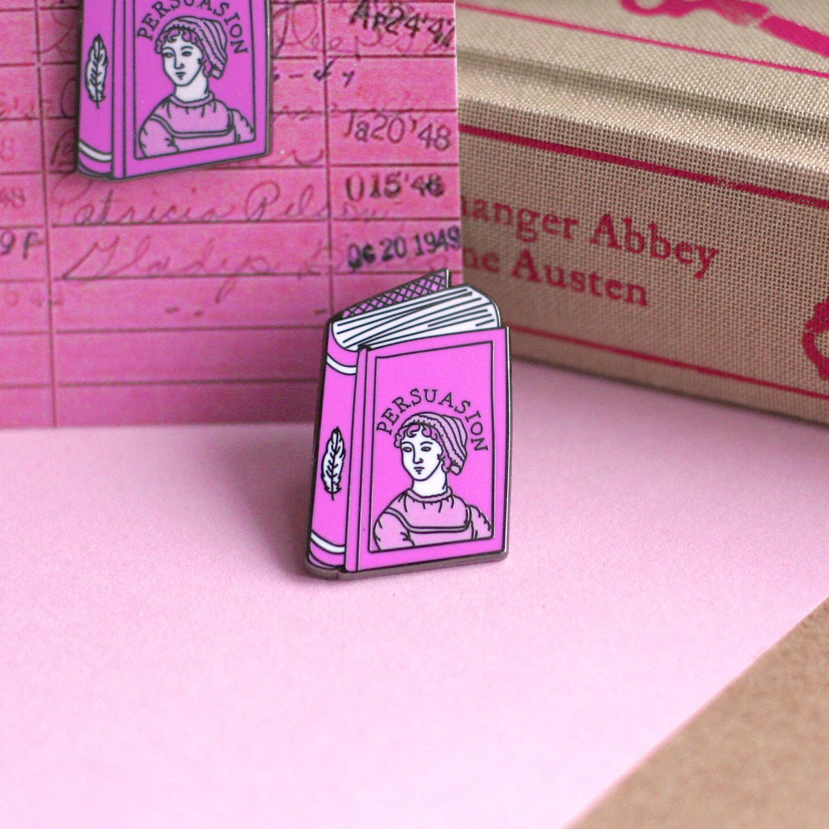 Jane Austen Persuasion Enamel Pin BookGeek