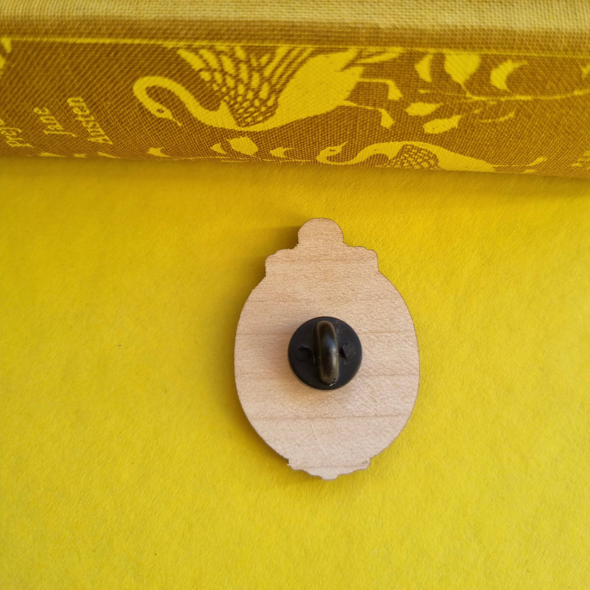 Jane Austen Portrait Wooden Pin BookGeek
