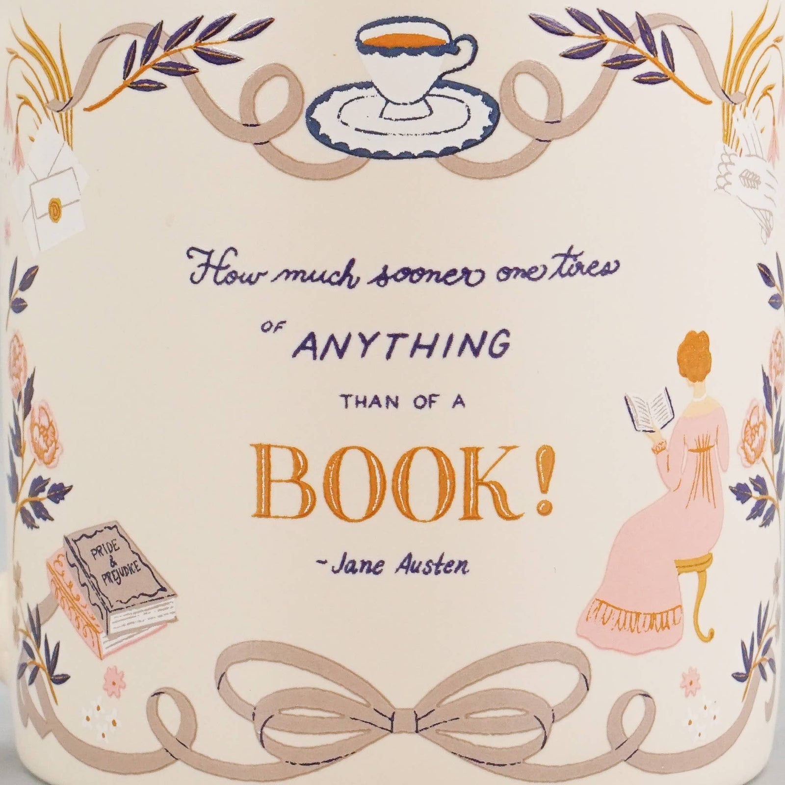 Jane Austen Pride and Prejudice Ceramic Mug  (10.5 fl oz) - BookGeek