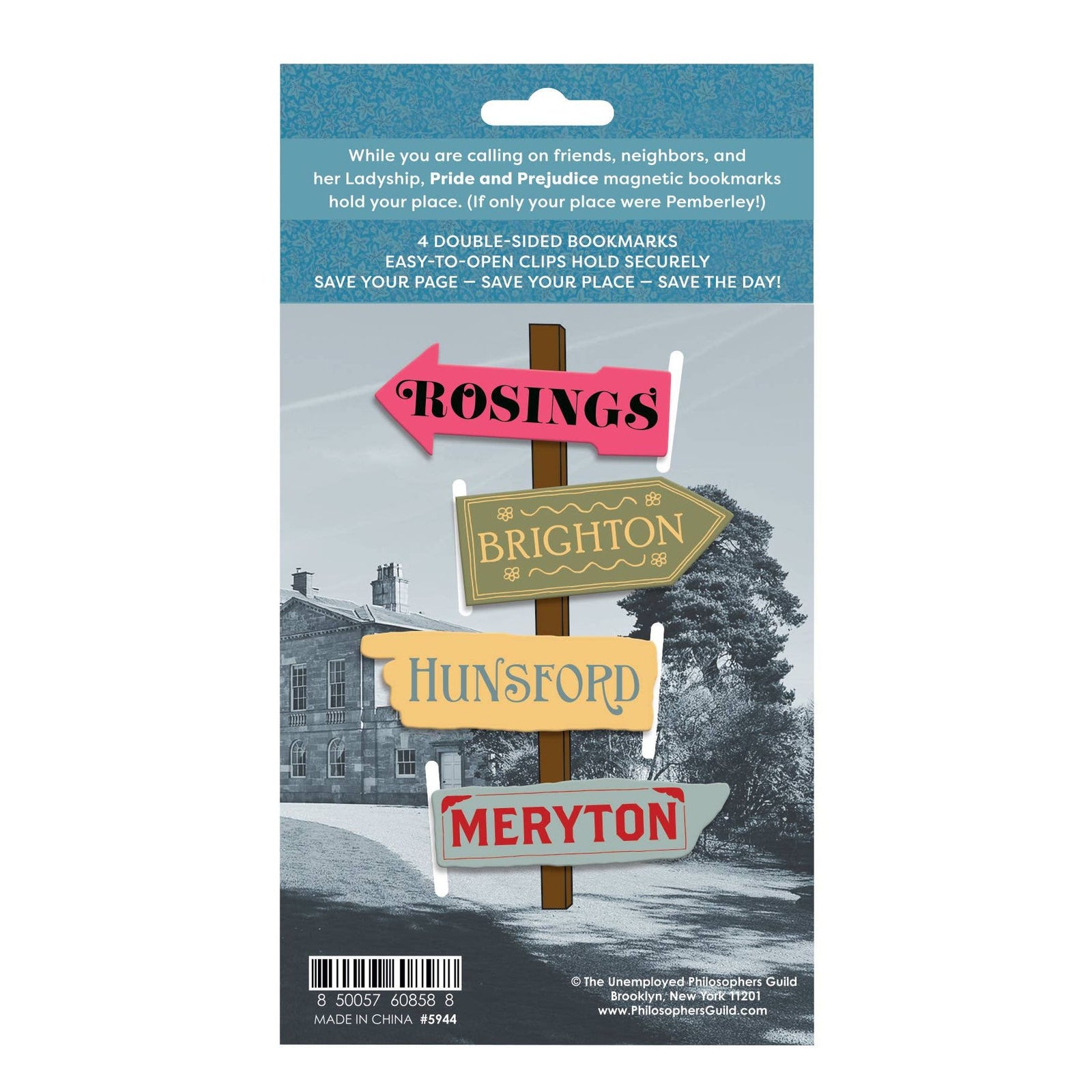 Jane Austen Pride and Prejudice Magnetic Bookmark Set BookGeek