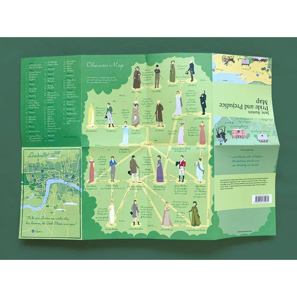 Jane Austen: Pride and Prejudice Map BookGeek