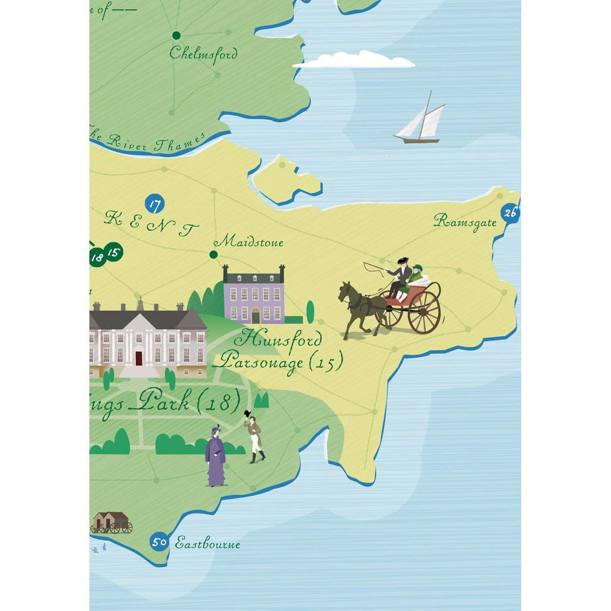 Jane Austen: Pride and Prejudice Map BookGeek