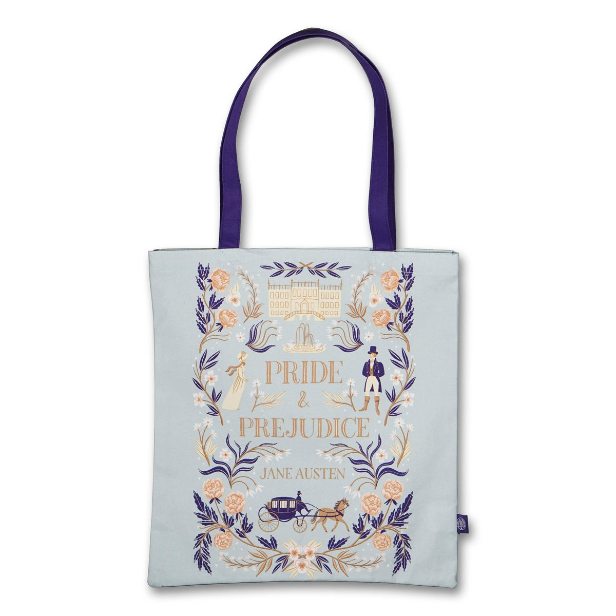 Jane Austen Pride and Prejudice Recycled Cotton Tote Bag BookGeek