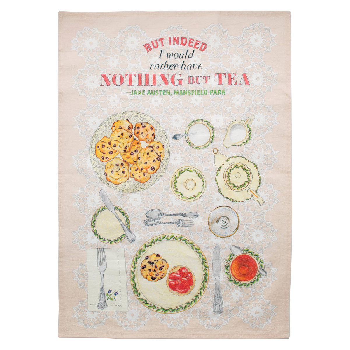 Jane Austen Tea Towel BookGeek