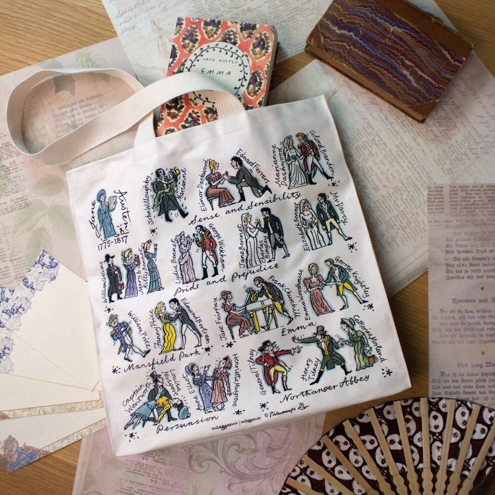 Jane Austen Tote Bag BookGeek