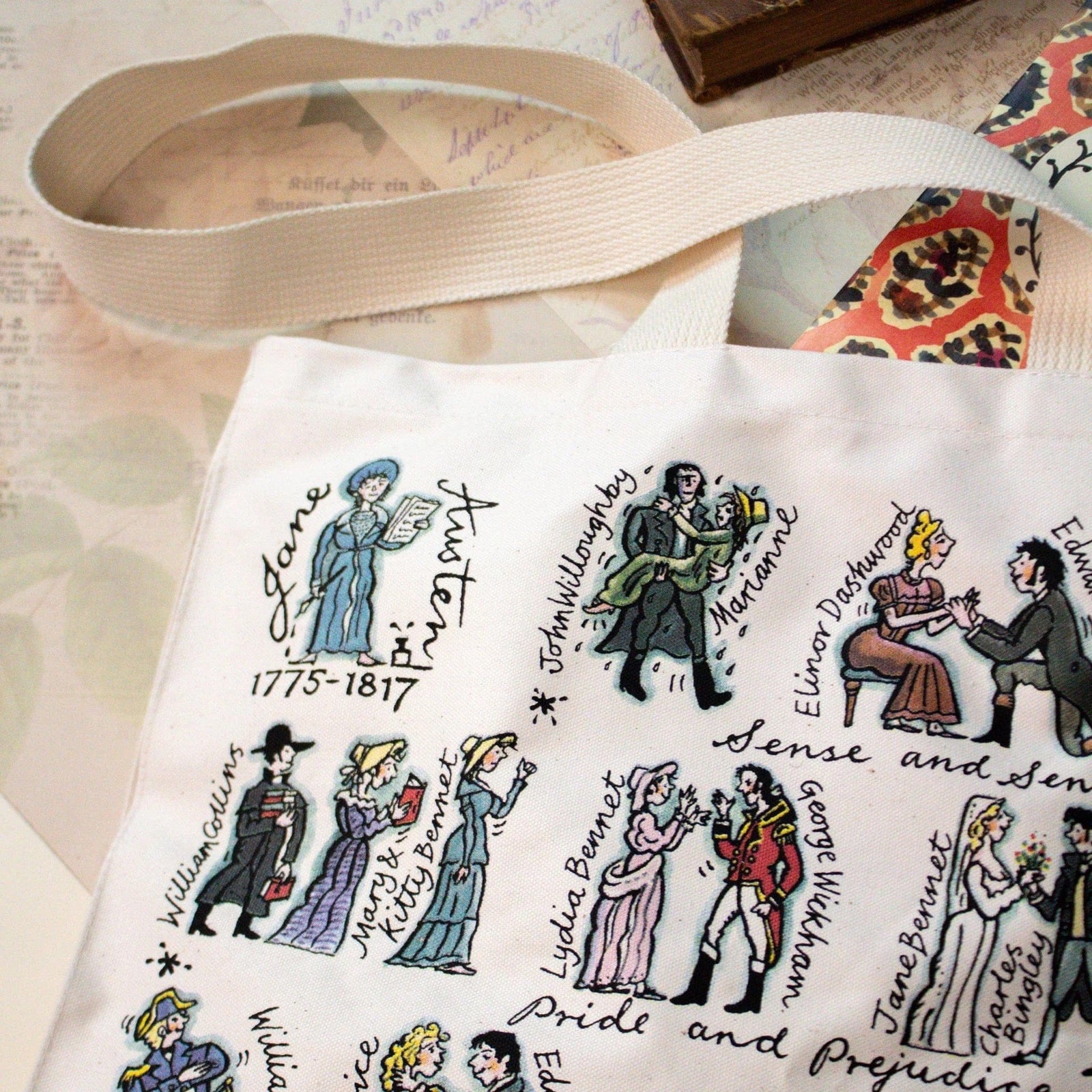 Jane Austen Tote Bag BookGeek