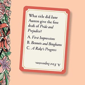 Jane Austen Trivia BookGeek