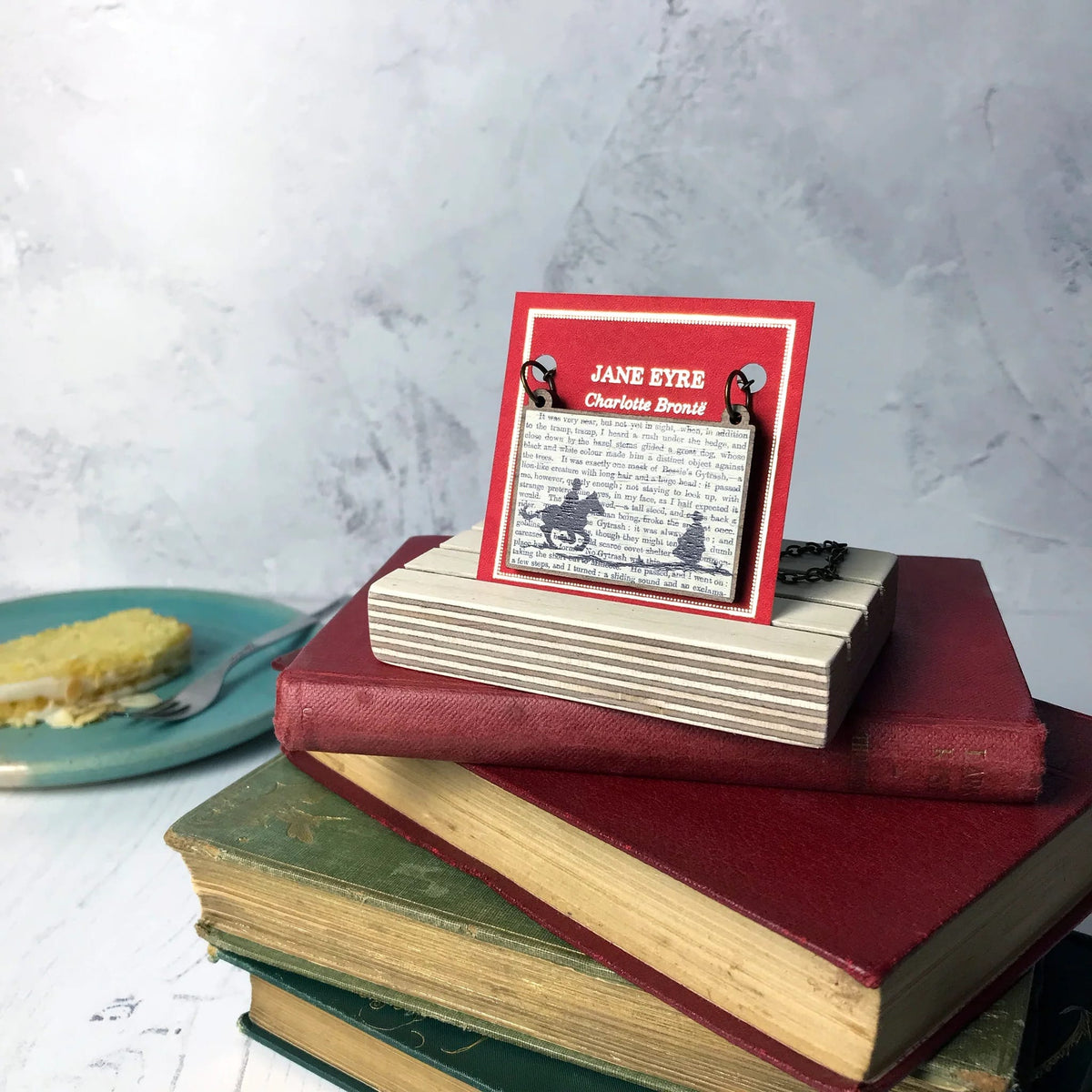 Jane Eyre Silhouette Necklace BookGeek