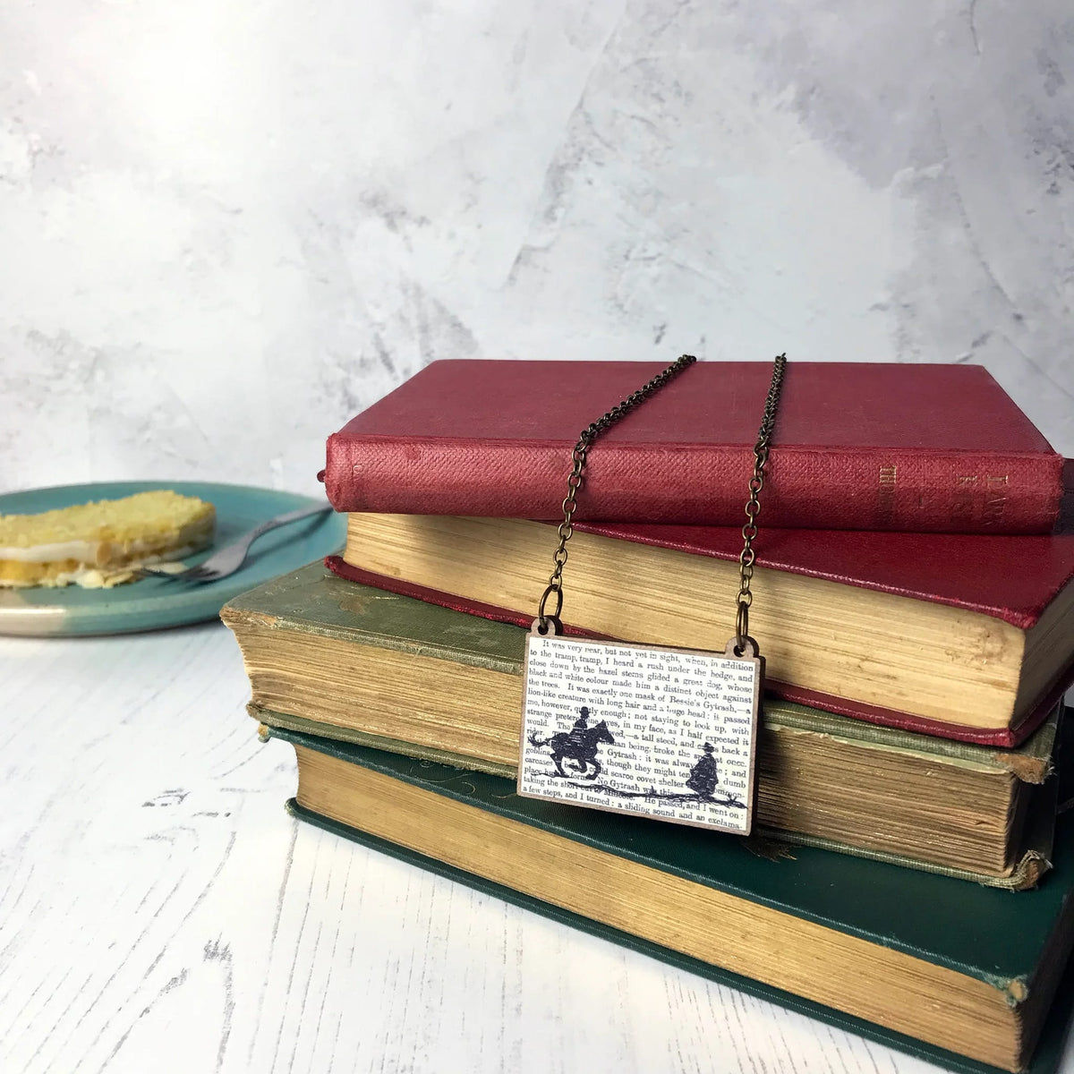 Jane Eyre Silhouette Necklace BookGeek