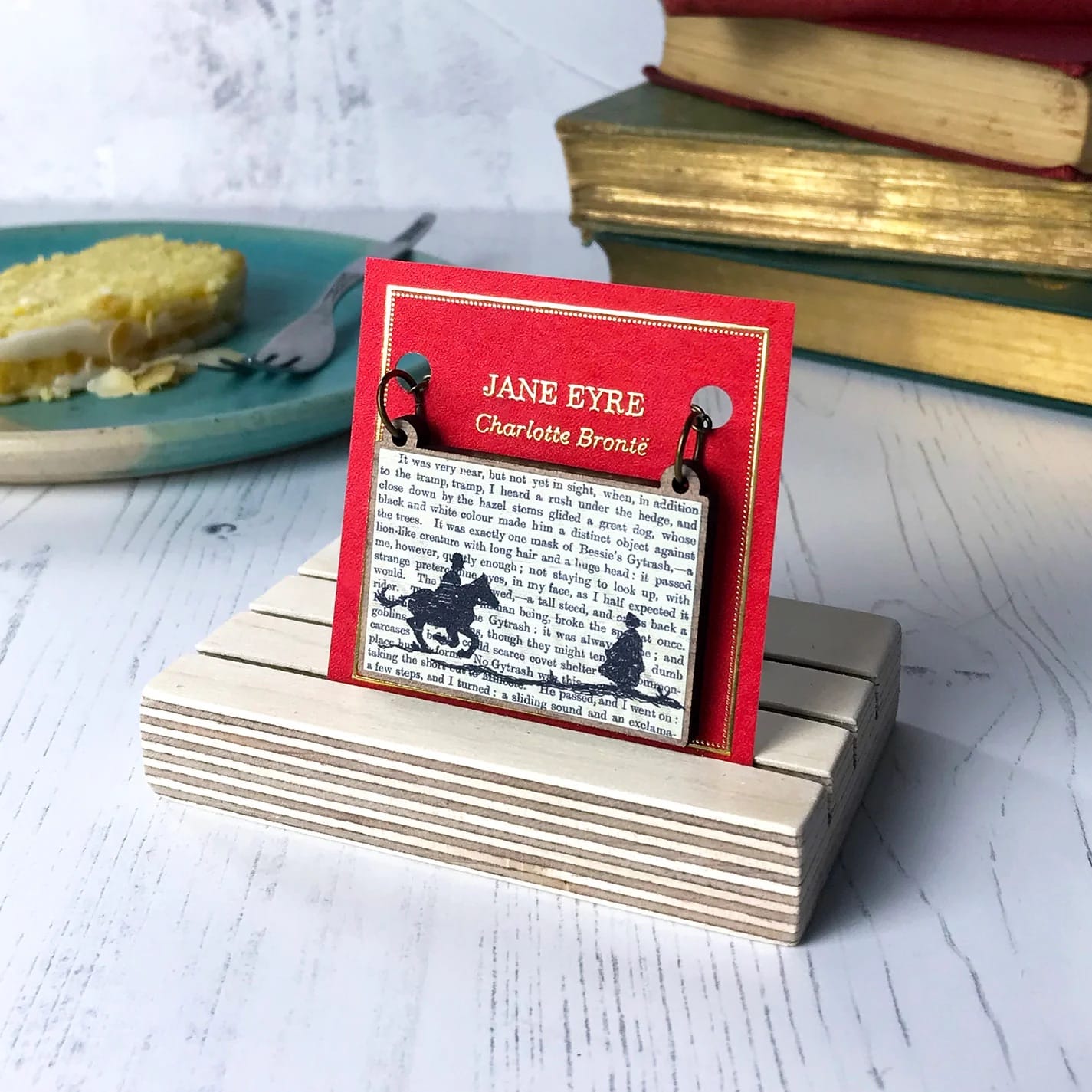 Jane Eyre Silhouette Necklace BookGeek