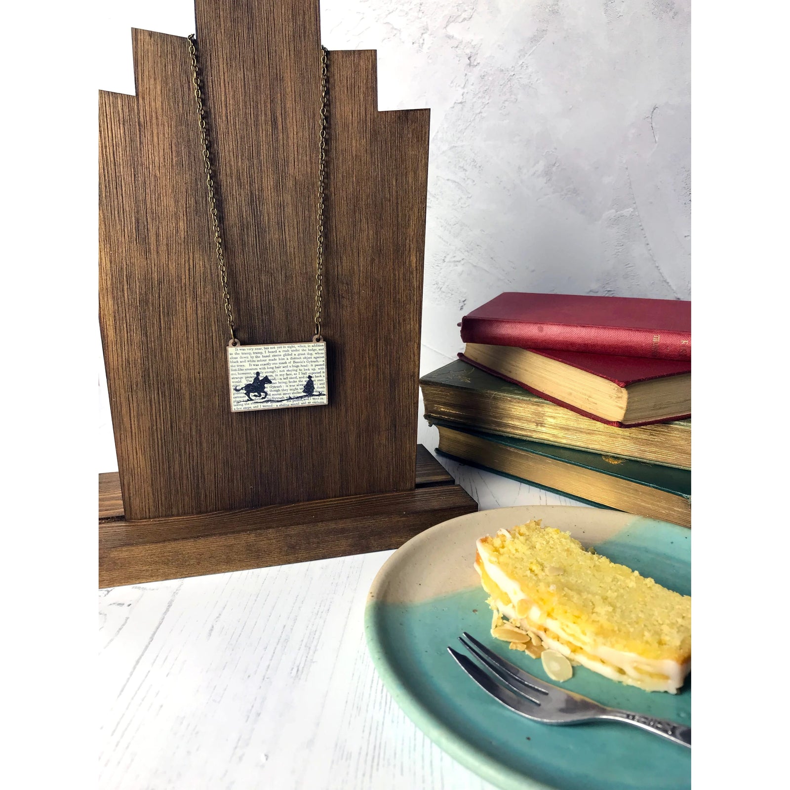Jane Eyre Silhouette Necklace BookGeek