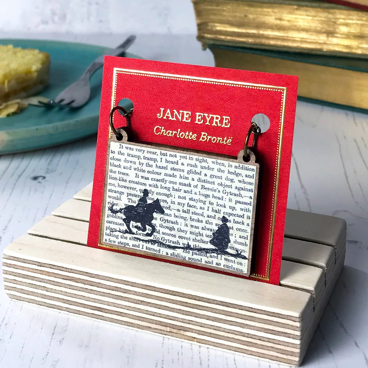 Jane Eyre Silhouette Necklace BookGeek