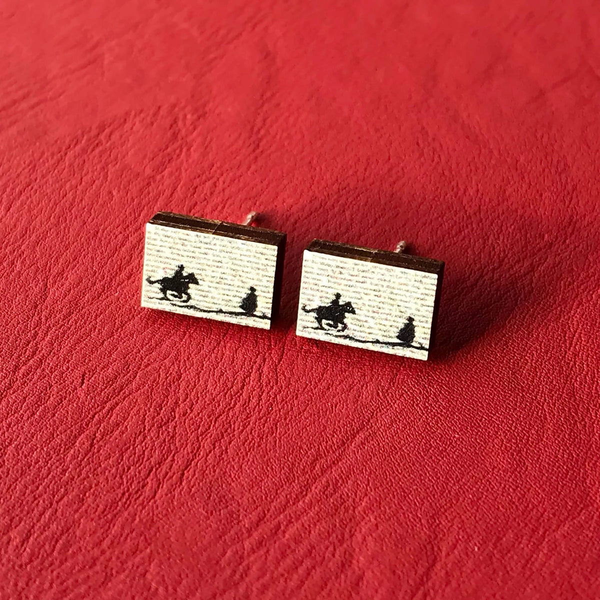 Jane Eyre Silhouette Stud Earrings BookGeek